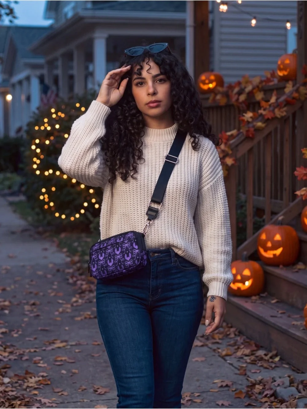 Emmafy Statshy - Crossbody Wallet Duo Halloween Edition Spooky Violet RARE
